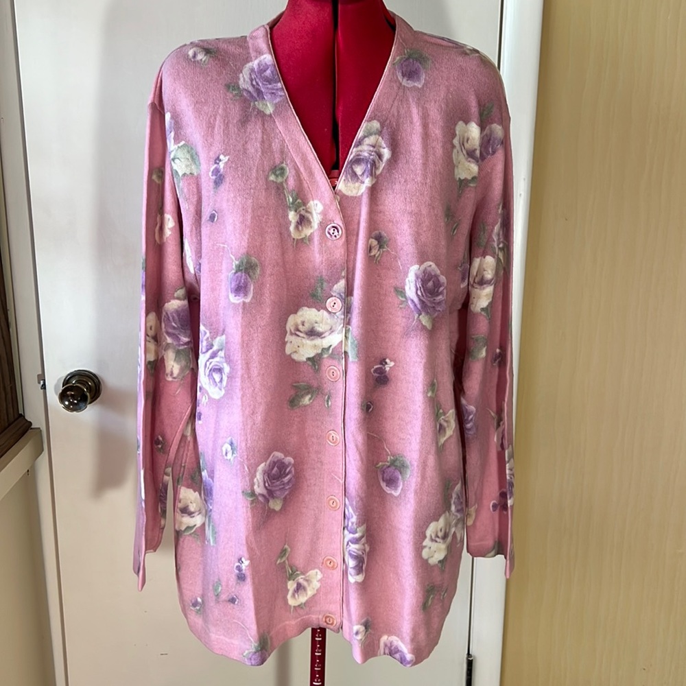 Gabriella T Pink Sweater SZ 2X